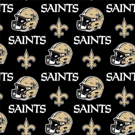 NFL® New Orleans Saints Logo Cotton Fabric